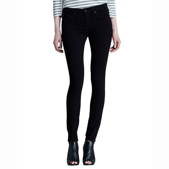 rag & bone Denim - rag & bone Black Legging Fit Skinny Jeans
